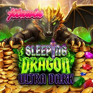 Sleeping Dragon Ultra Dark স্লট গেমের ড্রাগন এবং ট্রেজার থিমযুক্ত ইন্টারফেস